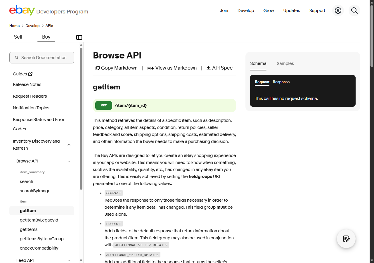 eBay Browse API